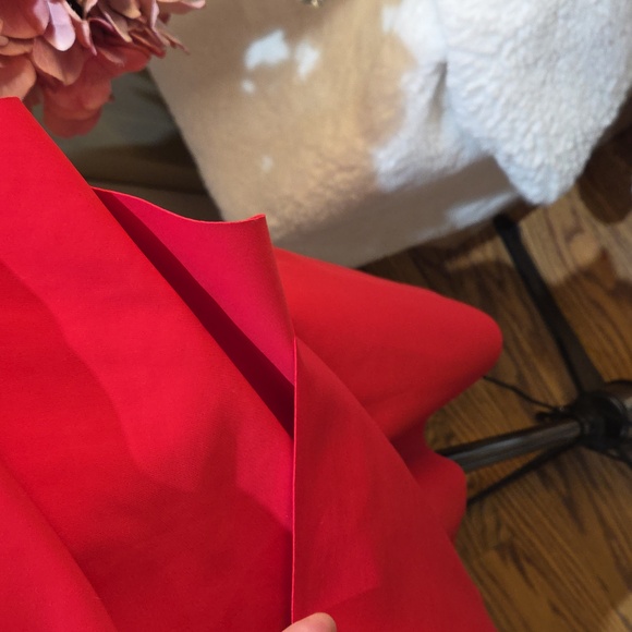 Nwot 14 Alex Evenings Red Long Sleeve Sheath Dress with Neck Cutout - Picture 17 of 17